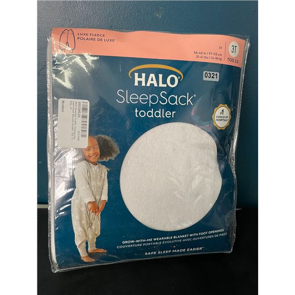 Lot of 1 HALO SleepSack for Toddlers - 3T - Luxe Fleece