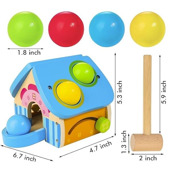 Lot of 2 Hammer/Pounding Toy Sets for Kids (12months+)