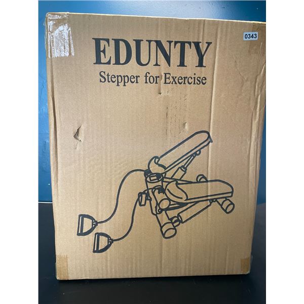 Lot of 1 Edunty Fitness Stepper w/ Resistance Bands for Exercise - Brand New Sealed!