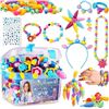 Image 1 : Lot of 3 Jewelry Making Kits - Snap Bead Jewelry Making Kits for Kids - 500+ PCS per kit