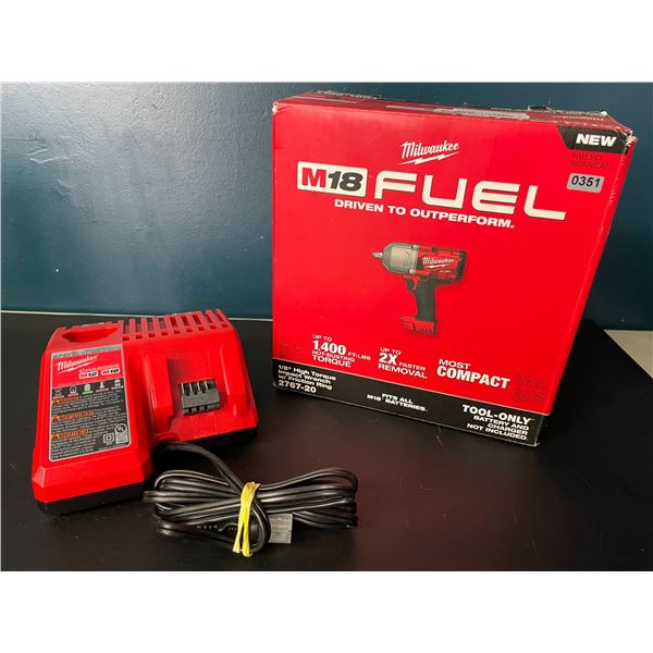 Lot of 1 Milwaukee M18 1/2" High Torque Impact Wrench with Charger - BRAND NEW!!