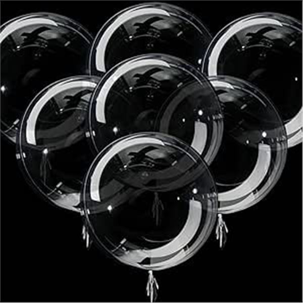 Lot of 6 Multi-Packs of Bobo Balloons -Clear Bubble Bobo Balloons -24inch - 35pcs per pack!