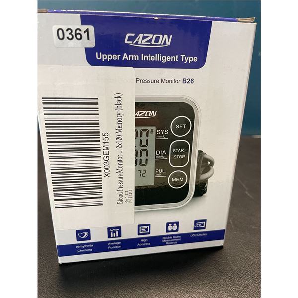 Lot of 1 Cazon Electronic Automatic Blood Pressure Monitor - Brand New!