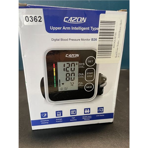 Lot of 1 Cazon Electronic Automatic Blood Pressure Monitor - Brand New!