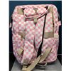 Image 3 : Lot of 1 Backbpack-Style Diaper Bag - Pink/White Checkered Design - Brand New!