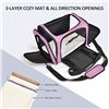 Image 2 : Lot of 1 Henkelion Pet Carrier - Pink - Brand New! For Cats/Small Dogs Up To 15lbs