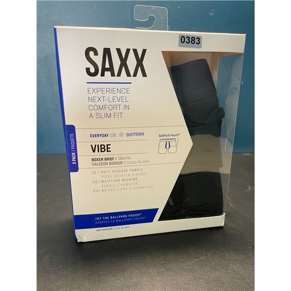 Lot of 1 Pack of SAXX Everyday Vibe Boxer Briefs for Men - Size Small - 3 Pack!