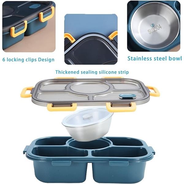 Lot of 2 Bento Style Lunch Boxes - Brand New!