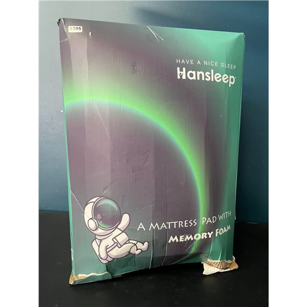 Lot of 1 Hansleep Memory Foam Mattress Pad - Full Size