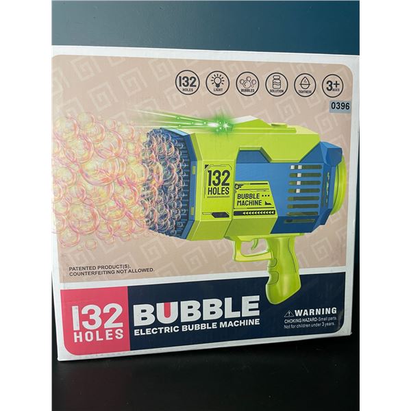 Lot of 1 Rocket Bazooka Automatic/Rechargeable Bubble Gun - 132 Holes - Blows SO MANY BUBBLES!!
