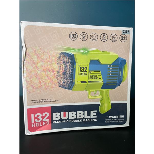 Lot of 1 Rocket Bazooka Automatic/Rechargeable Bubble Gun - 132 Holes - Blows SO MANY BUBBLES!!
