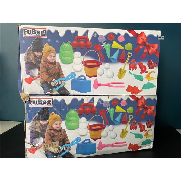 Lot of 2 Snowball Making Outdoor Toy Sets