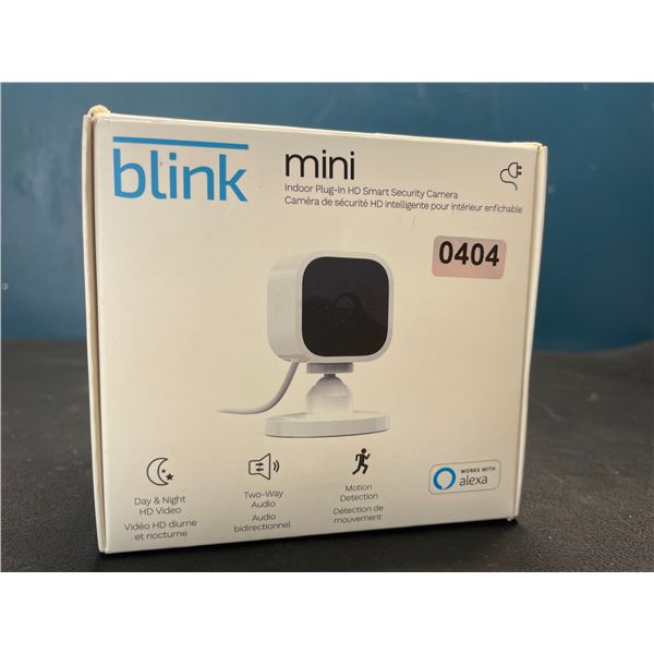 Lot of 1 Blink Mini Indoor Plug-In HD Smart Security Camera