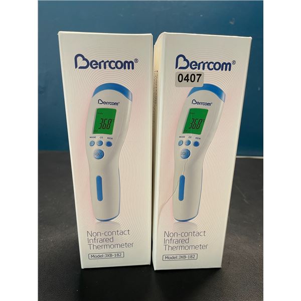 Lot of 2 Berrcom Non-Contact Infrared Thermometers - Brand New!