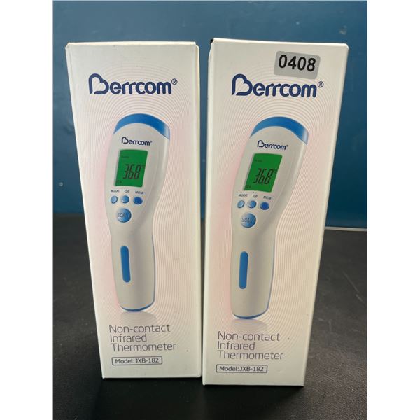 Lot of 2 Berrcom Non-Contact Infrared Thermometers - Brand New!