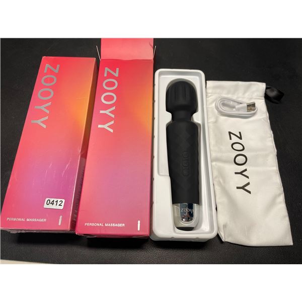 Lot of 2 Zooyy Rechargeable Personal Massagers/Adult Sex Toys for Women - Quiet & Waterpoof