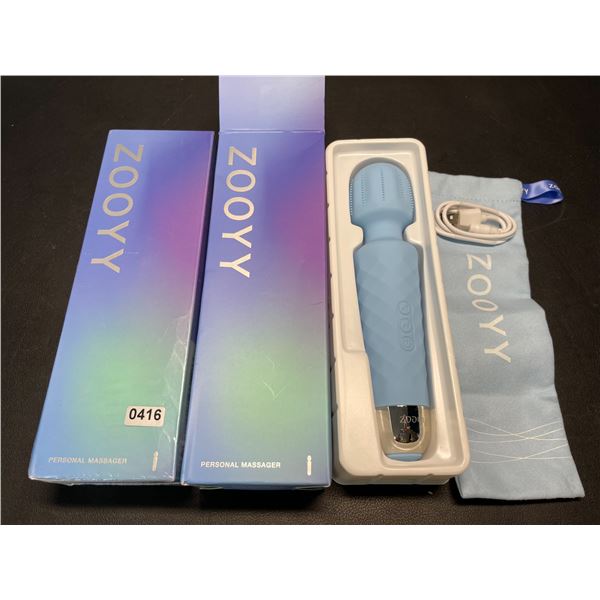Lot of 2 Zooyy Rechargeable Personal Massagers/Adult Sex Toys for Women - Quiet & Waterpoof