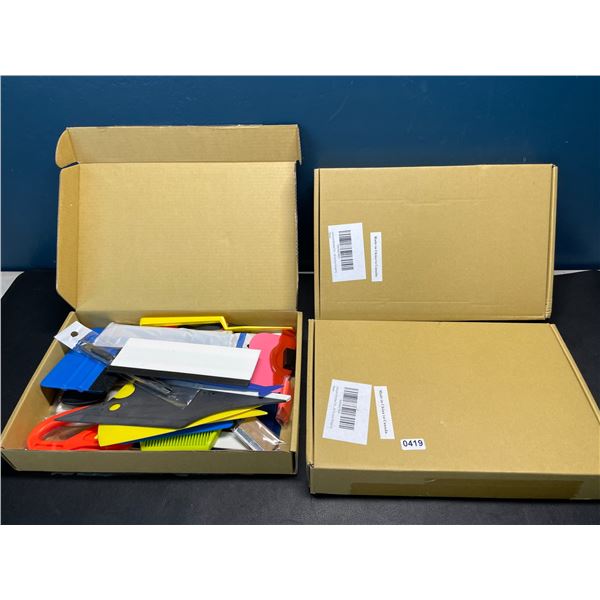 Lot of 3 Window Tint Applicator Tool Kits