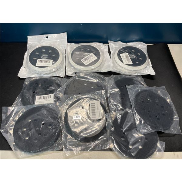 Lot of Assorted 5-Inch Sander Replacement Heads