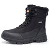 Image 1 : Lot of 1 Pair of Shulook Men's Winter Snow Boots - Size 13 - Waterproof, Non-Slip, & Fur Lined