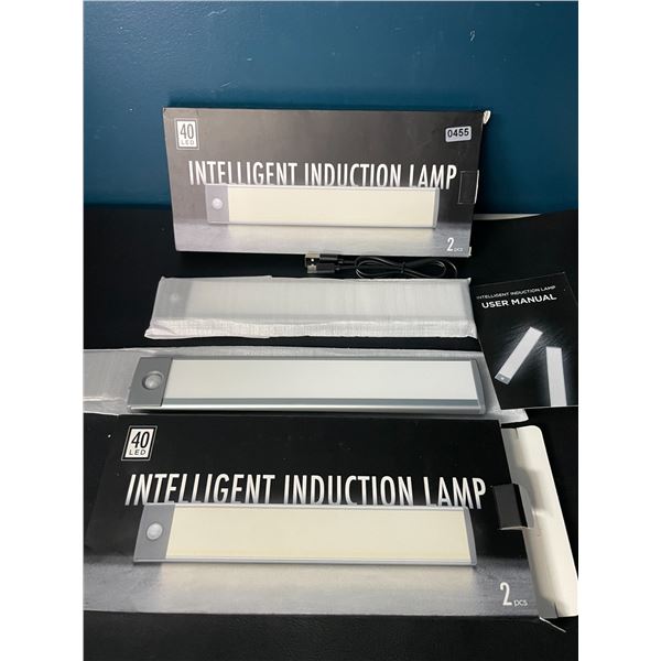 Lot of 2 Packs of Rechargeable Wireless Motion Sensor/Under Cabinet Lights - 2 Per Box/4 Total