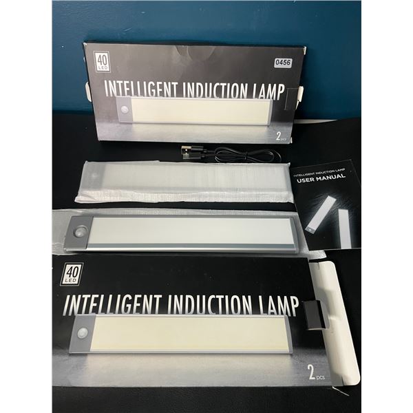 Lot of 2 Packs of Rechargeable Wireless Motion Sensor/Under Cabinet Lights - 2 Per Box/4 Total