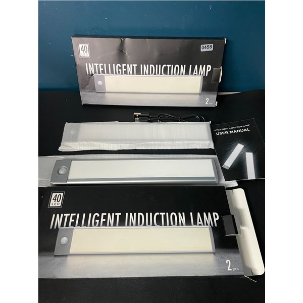 Lot of 2 Packs of Rechargeable Wireless Motion Sensor/Under Cabinet Lights - 2 Per Box/4 Total