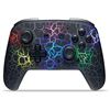 Image 2 : Lot of 1 RGB Wireless Controller for Nintendo Switch - Cracked Marble Light-Up Design - Brand New!