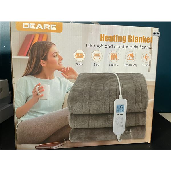 Lot of 1 Heated Fleece Blanket - 50 x 60inch - Brand New!