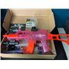 Image 2 : Lot of 1 G36 Automatic/Electric Ball Blaster Gun Toy - Glow In The Dark Pink w/ Lighting Effects!