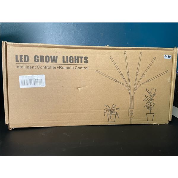 Lot of 1 LED Grow Light for Indoor Plants - Full Spectrum 6-Head LED Grow Light