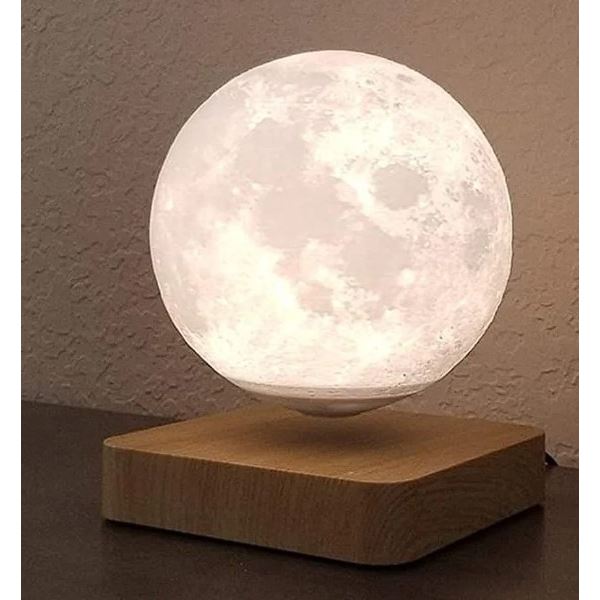 Lot of 1 Magnetic Levitating Moon Lamp - 3 Colour Modes & Touch Control - BRAND NEW!