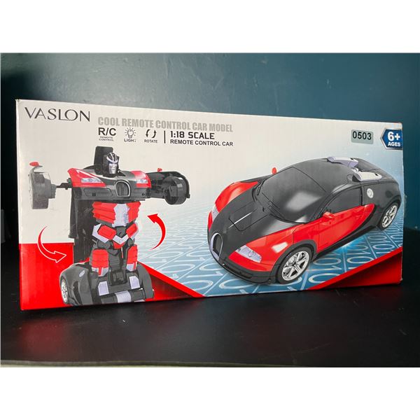 Lot of 1 Remote Control "Transformer" Style Robot Car Toy