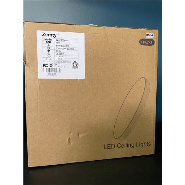 Lot of 1 Box of LED Flush Mount Ceiling Lights - 4PCS