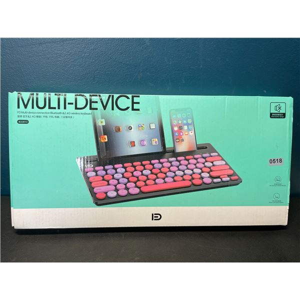 Lot of 1 Multi-Device Blueooth/Wireless Keyboard for Phones/Tablets