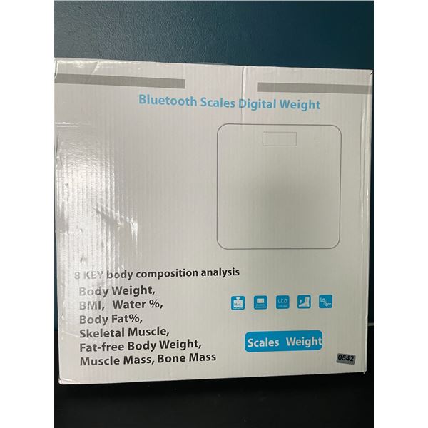 Lot of 1 Bluetooth Smart Bathroom Body Fat Scale w/ Smart App Control