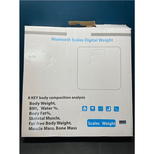 Lot of 1 Bluetooth Smart Bathroom Body Fat Scale w/ Smart App Control