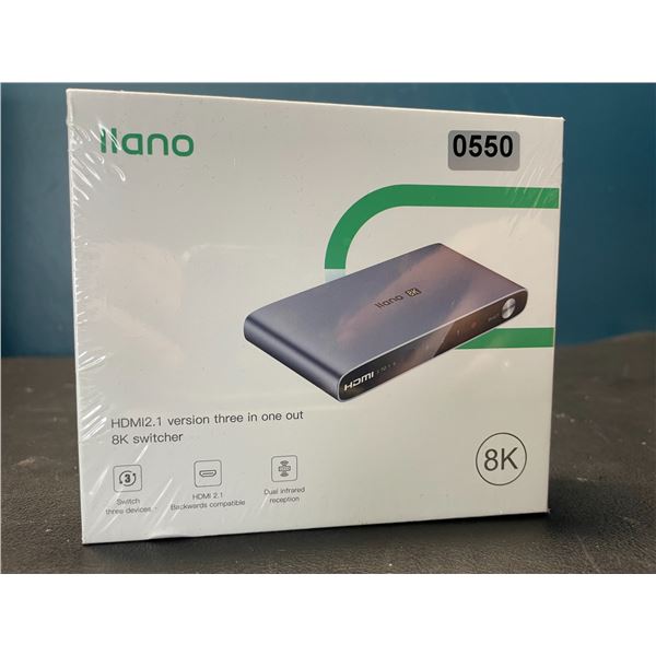 Lot of 1 llano HDMI 2.1 Switch - 8K Switcher - Brand New!