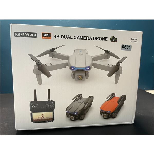 Lot of 1 4K Dual Camera Drone - Brand New! Model: K3/E99pro