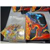 Image 2 : Lot of 3 Leather Pokemon Premium Card Binders - Charizard Design - w/ 6 Gold Metal Fan Art Cards