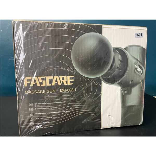 Lot of 1 Fascare 20-Speed Handheld Deep-Tissue Massage Gun - Brand New Sealed!