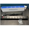 Image 1 : Lot of 1 Metal Mount 8-Outlet Power Strip Surge Protector w/ 6FT Cord - Brand New!