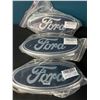 Image 2 : Lot of 3 Ford 9-Inch Front Grille/Tailgate Emblems - Brand New!