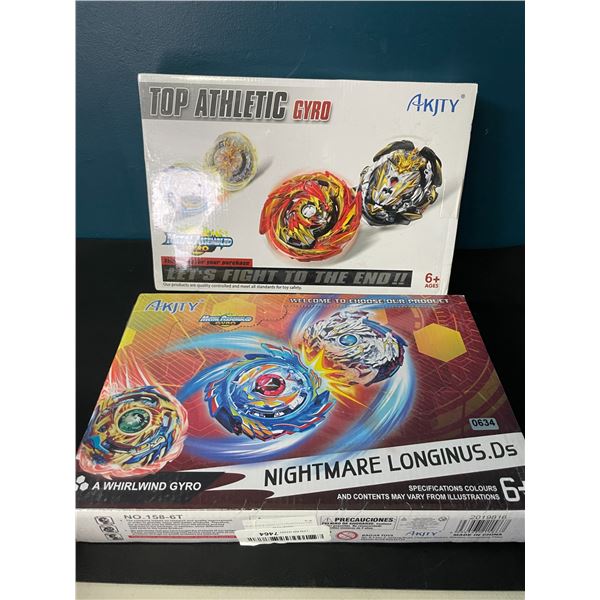 Lot of 2 Bey-Blade Style Toy Sets for Kids - Brand New Sealed!
