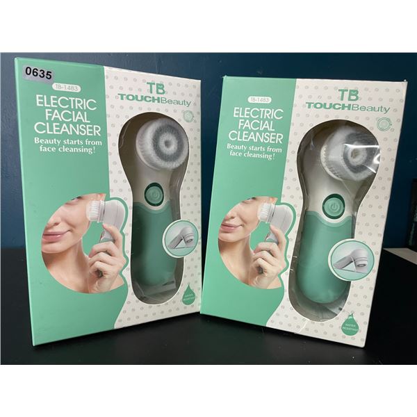 Lot of 2 Touchbeauty Electric Facial Cleanser Devices - Brand New!