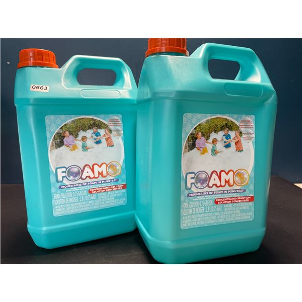 Lot of 2 Jugs of Foamo Mountain Foam Liquid Refills
