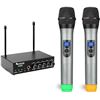 Image 1 : Lot of 1 FiFine M-K036 Wireless Microphone System with Dual Mics for Karaoke Party - Brand New!