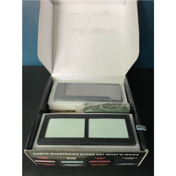 Lot of 1 Chefic Professional Knife Sharpening Stone Kit