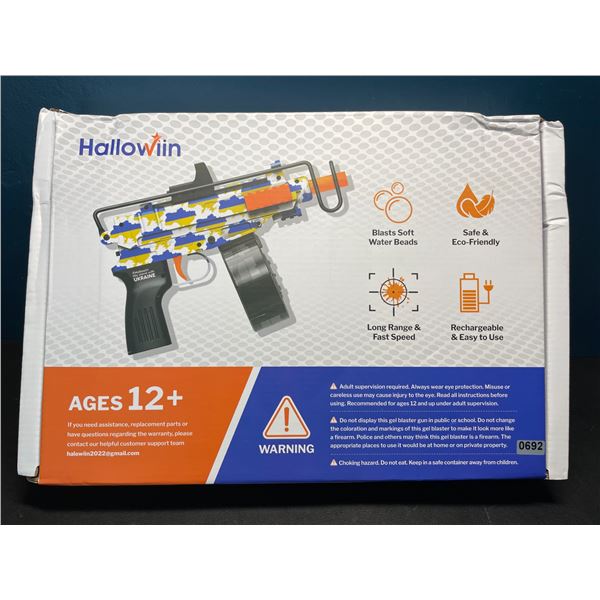 Lot of 1 Hallowin Electric Automatic Gel Ball Blaster Gun