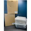 Image 1 : Lot of 2 Packs of Self-Adhesive Under Cabinet Sliding Storage Bins; 2 per pack/4 Total